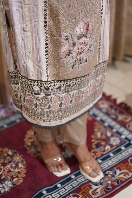 Graceful Muslin Earthy tone