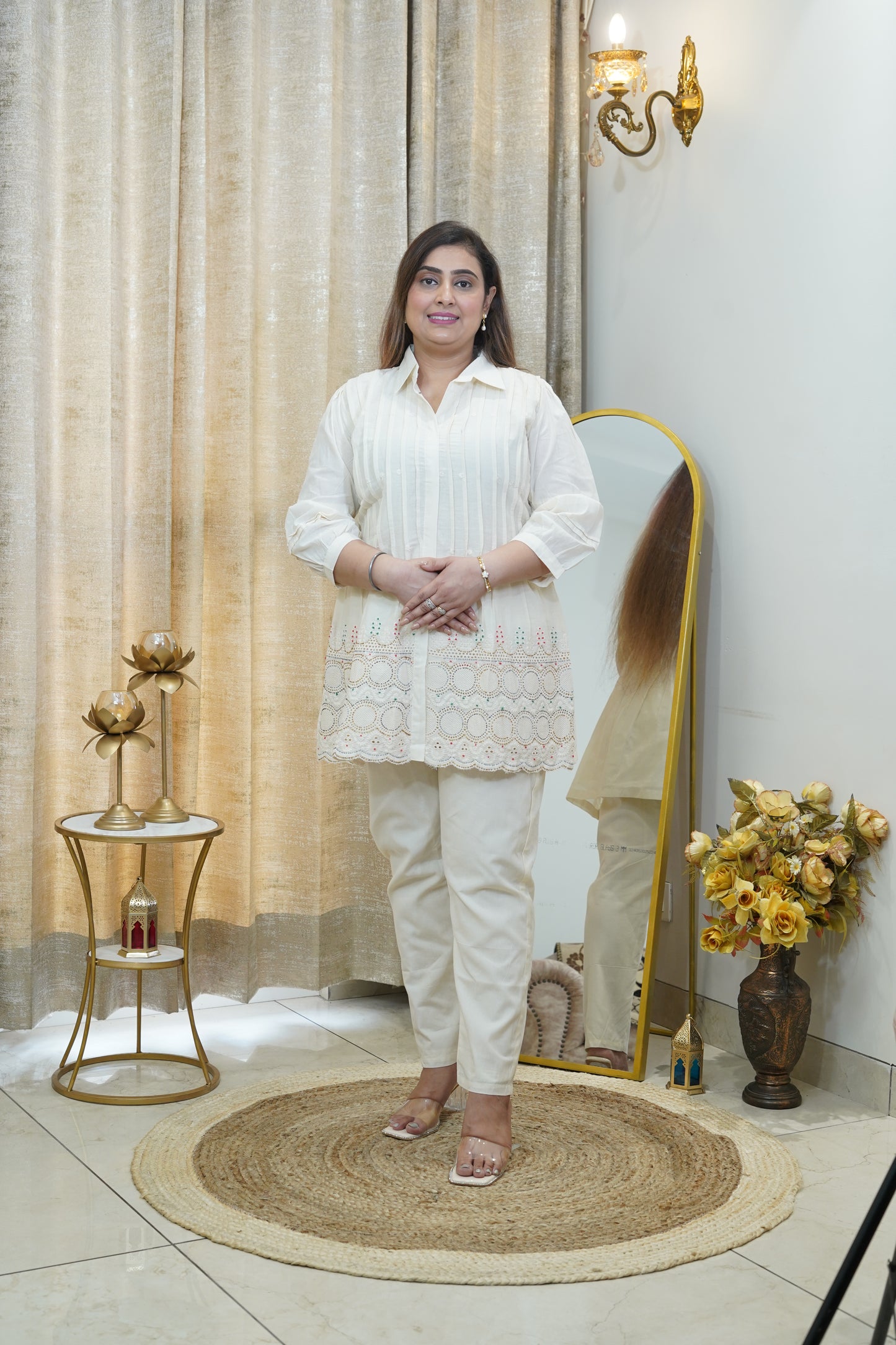 Off white collored cotton