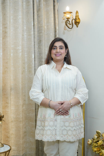 Off white collored cotton