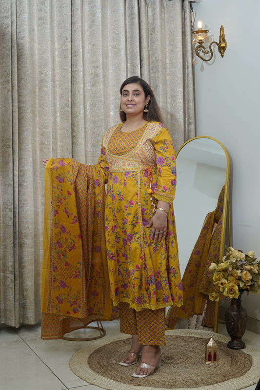 Angrakha Anarkali suit