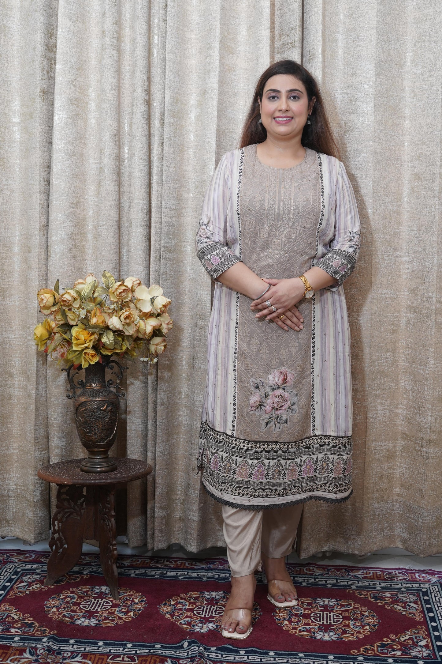 Graceful Muslin Earthy tone