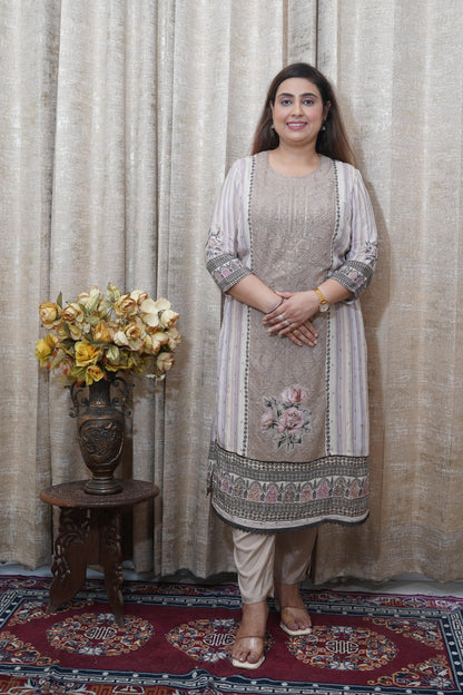 Graceful Muslin Earthy tone