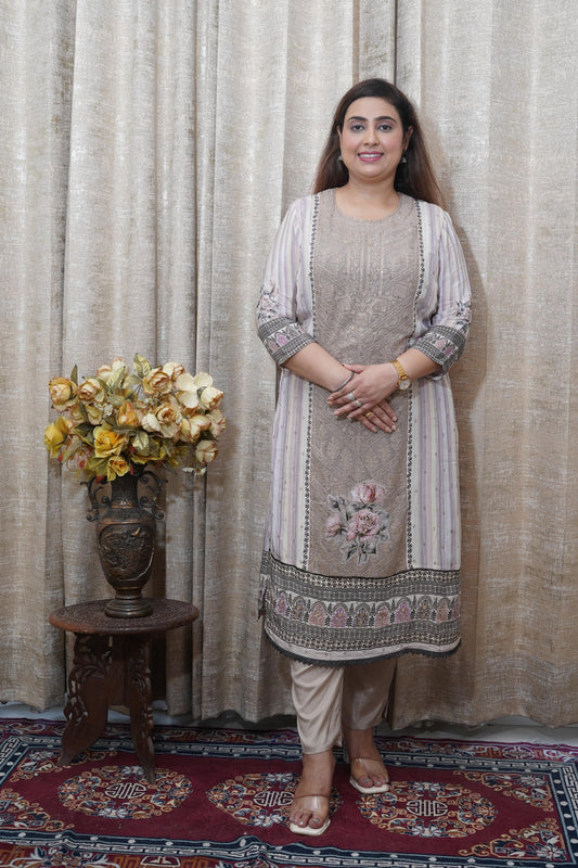 Graceful Muslin Earthy tone